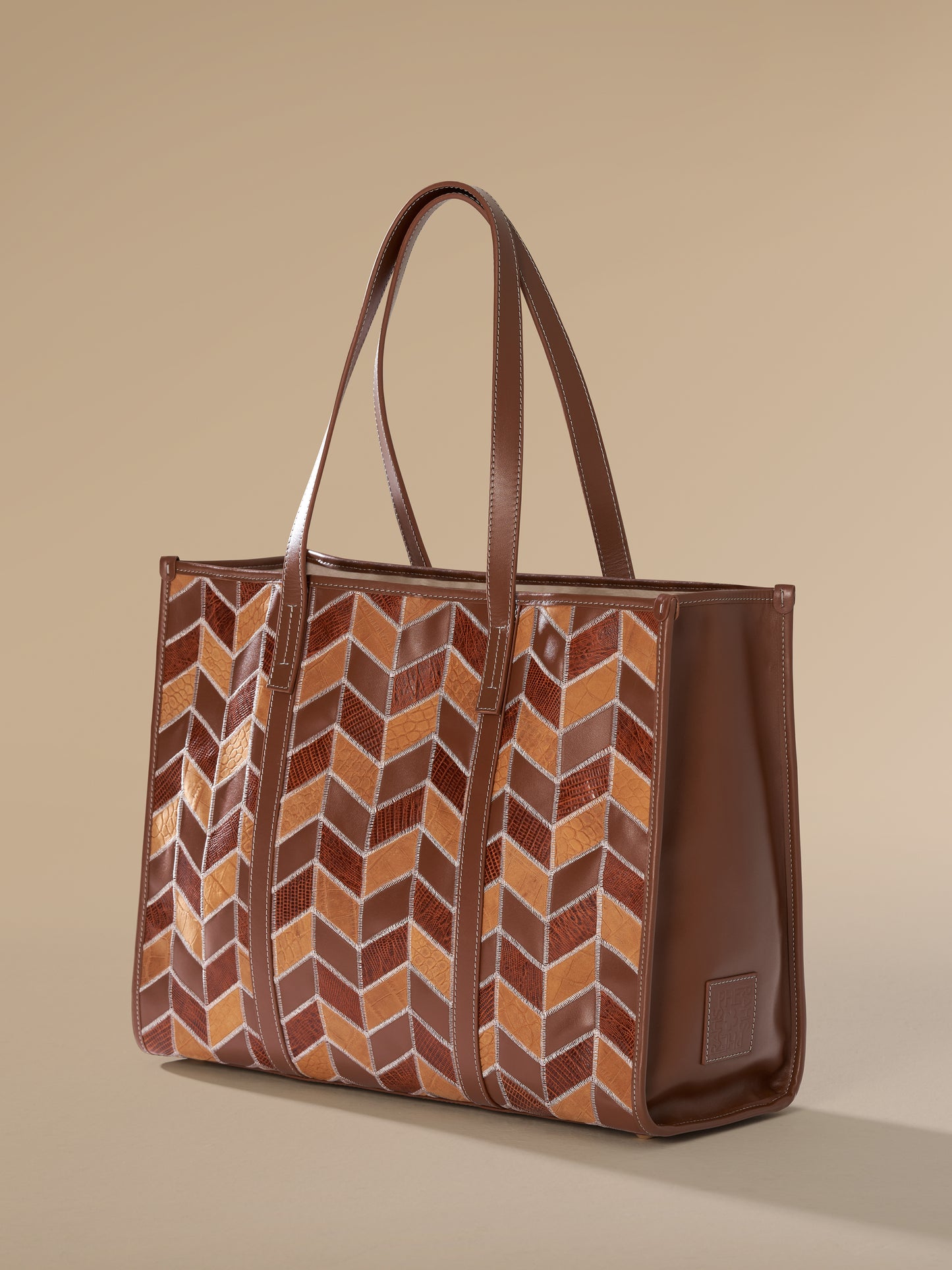 Shopping Chevron Taba Bag