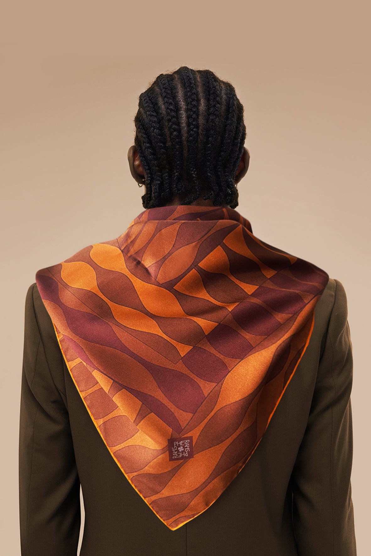 The Goblet Silk Scarf / 110cm.